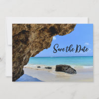 Tropical Beach Coast mit einer Big Rock Hochzeit