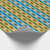 Tropical Beach Colored Kaleidoskop Abstrakt Art Geschenkpapier (Ecke)