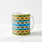 Tropical Beach Colored Kaleidoskop Abstrakt Art Kaffeetasse (VorderseiteRechts)
