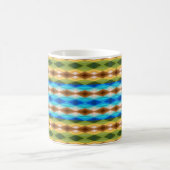Tropical Beach Colored Kaleidoskop Abstrakt Art Kaffeetasse (Mittel)