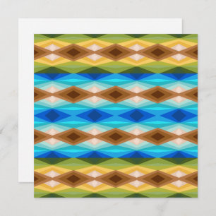 Tropical Beach Colored Kaleidoskop Abstrakt Art Karte