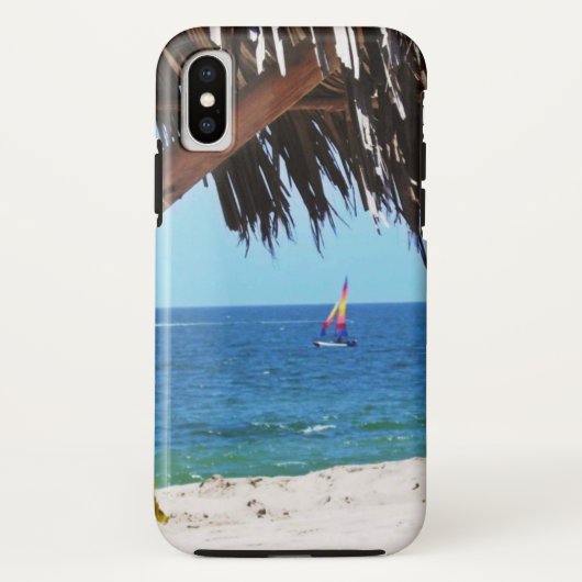 Tropical Beach Colorful Sailboat Case-Mate iPhone Hülle (Rückseite)