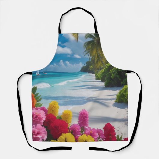 Tropical Beach Cooking Schürze (Vorderseite)