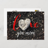 Tropical Beach Coral Rock Herzliche Liebe Mehr Postkarte (Vorne/Hinten)