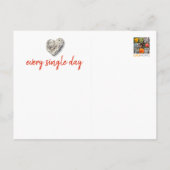 Tropical Beach Coral Rock Herzliche Liebe Mehr Postkarte (Rückseite)