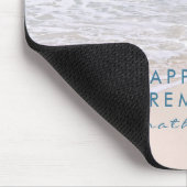 Tropical Beach Custom Text "Happy Retirement" Mousepad (Ecke)