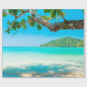 Tropical Beach Decoupage Geschenkpapier (Flach)