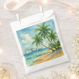 Tropical Beach Destination Brautparty Geschenktütchen