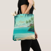 Tropical Beach Destination Newlyweds Wedding Gift Tasche (Von Nahem)