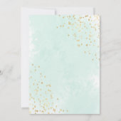 Tropical Beach Destination Wasserfarben Save The Date (Rückseite)