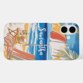 Tropical Beach Escape - Personalisiertes Sommerpar Case-Mate iPhone Hülle (Rückseite (Horizontal))