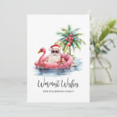 Tropical Beach Feiertagskarte (Stehend Vorderseite)