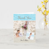 Tropical Beach Foto Danke Karte (Gelbe Blume)