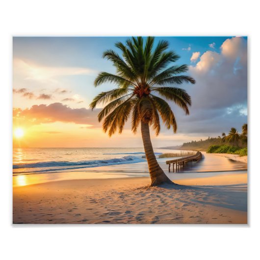 Tropical Beach Foto Print (Vorne)
