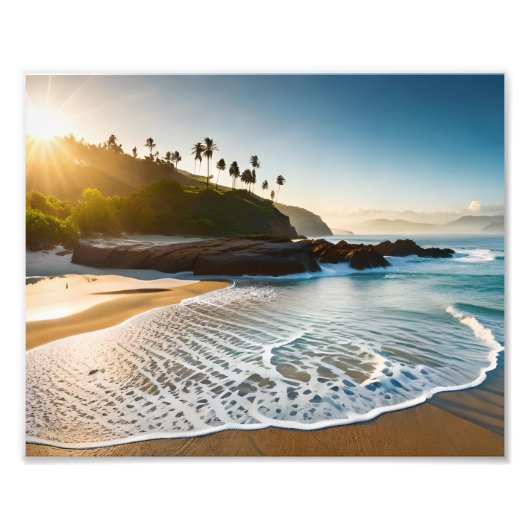 Tropical Beach Foto Print (Vorne)