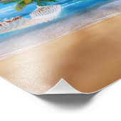 Tropical Beach Foto Print (Ecke)