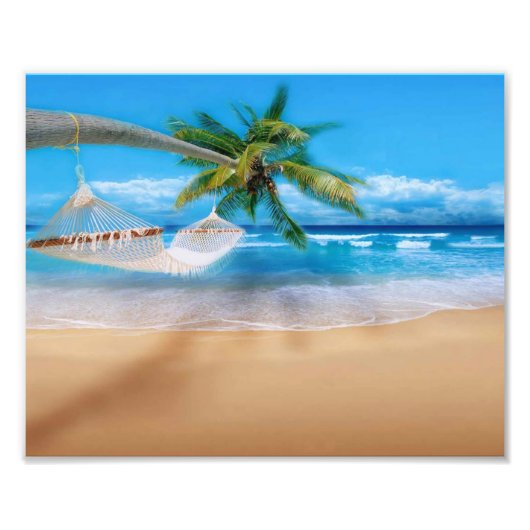 Tropical Beach Foto Print (Vorne)