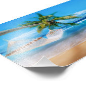 Tropical Beach Foto Print (Ecke)