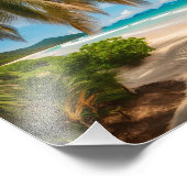 Tropical Beach Foto Print (Ecke)