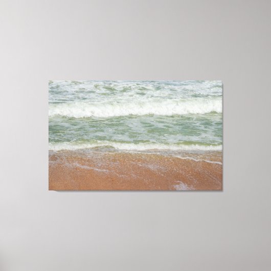 Tropical Beach Fotografy Ocean Waves Summer Sand Leinwanddruck (Vorderseite)