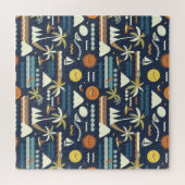 Tropical Beach Fun Muster Puzzle (Horizontal)