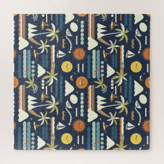 Tropical Beach Fun Muster Puzzle