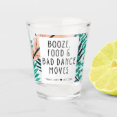 Tropical Beach Funny Gastgeschenk Hochzeit Schnapsglas (Vorderseite)