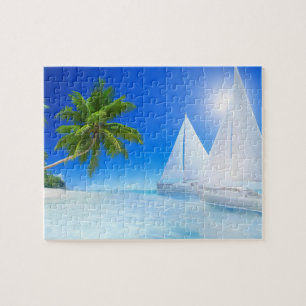 Tropical Beach Game Puzzle