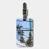 Tropical Beach Gepäckmarke Gepäckanhänger (Vorderseite vertikal)