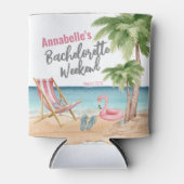 Tropical Beach Girls Weekend Junggeselinnen-Abschi Dosenkühler (Vorderseite)
