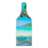 Tropical Beach Glass Schneidebrett (Vorderseite)