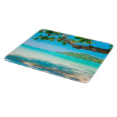 Tropical Beach Glass Schneidebrett (Ecke)