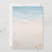 Tropical Beach Glitzer Palm Brautparty Einladung (Rückseite)