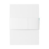 Tropical Beach Gold Compass Monogram Passport Einladungsbanderole (Rückseitenbeispiel)