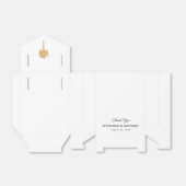 Tropical Beach Gold Palm Tree Hochzeit in Urlaubso Geschenkschachtel (Ungefaltet)