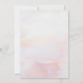 Tropical Beach Greenerity und Blume zum Geburtstag Einladung (Rückseite)