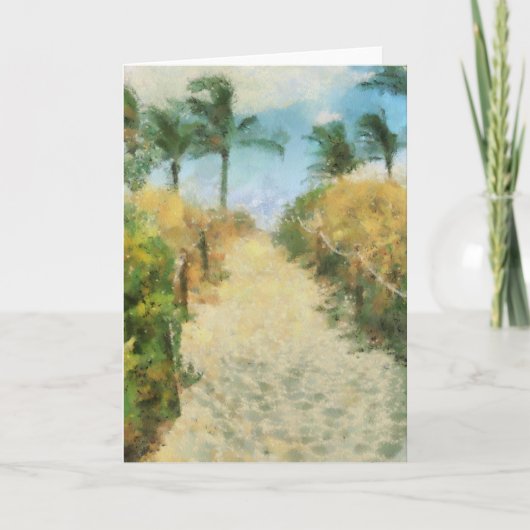 Tropical Beach Grußkarte Karte (Vorderseite)