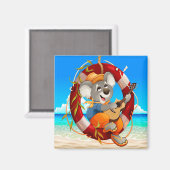Tropical Beach Guitar spielt Koala Magnet (Vorderseite/Rückseite)