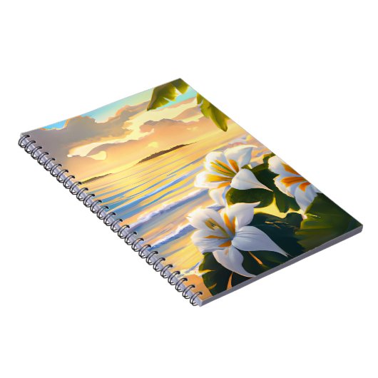 Tropical Beach, Hawaii-Notebook Notizblock (Rechte Seite)