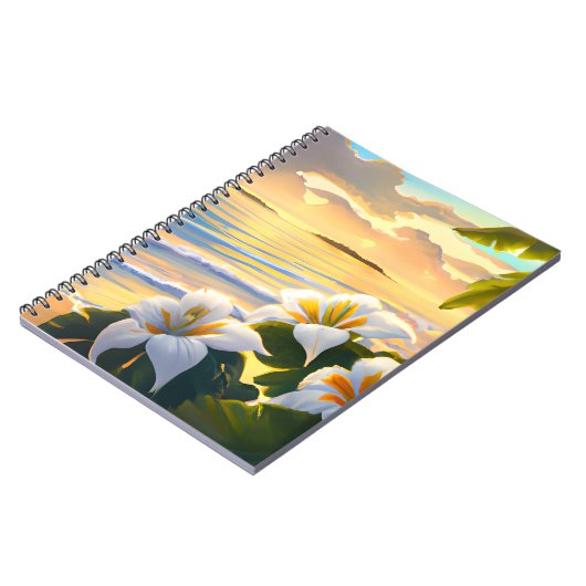 Tropical Beach, Hawaii-Notebook Notizblock (Linke Seite)