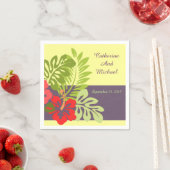 Tropical Beach Hibiskus Blume Wedding Serviette (Beispiel)