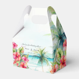Tropical Beach Hibiskus Fevor Box Geschenkschachtel