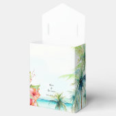 Tropical Beach Hibiskus Fevor Box Geschenkschachtel (Geöffnet)
