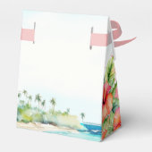 Tropical Beach Hibiskus Fevor Box Geschenkschachtel (Rückseite)