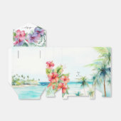 Tropical Beach Hibiskus Fevor Box Geschenkschachtel (Ungefaltet)