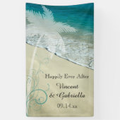 Tropical Beach Hochzeit Banner (Vertikal)
