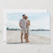 Tropical Beach Hochzeit in Urlaubsort Foto Save The Date (Rückseite)