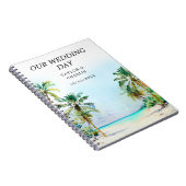 Tropical Beach Hochzeit in Urlaubsort Planner Notizblock (Rechte Seite)