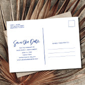 Tropical Beach Hochzeit in Urlaubsort retten Termi Ankündigungspostkarte