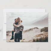 Tropical Beach Hochzeit in Urlaubsort Save the Dat Date (Rückseite)